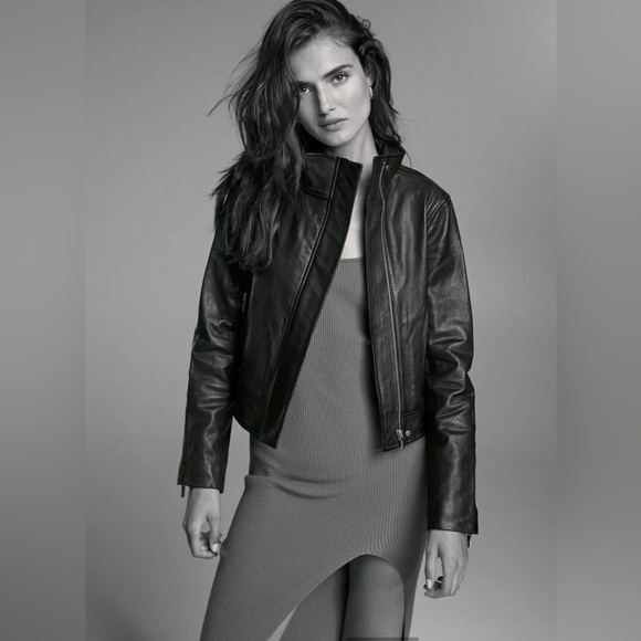 Aritzia Babaton Leather Jacket (Jagger Leather Moto) - Picture 7 of 11